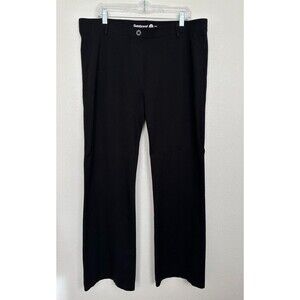 Betabrand Yoga Work Pants Straight Leg Black Stretch Comfort Women's 2XL Long